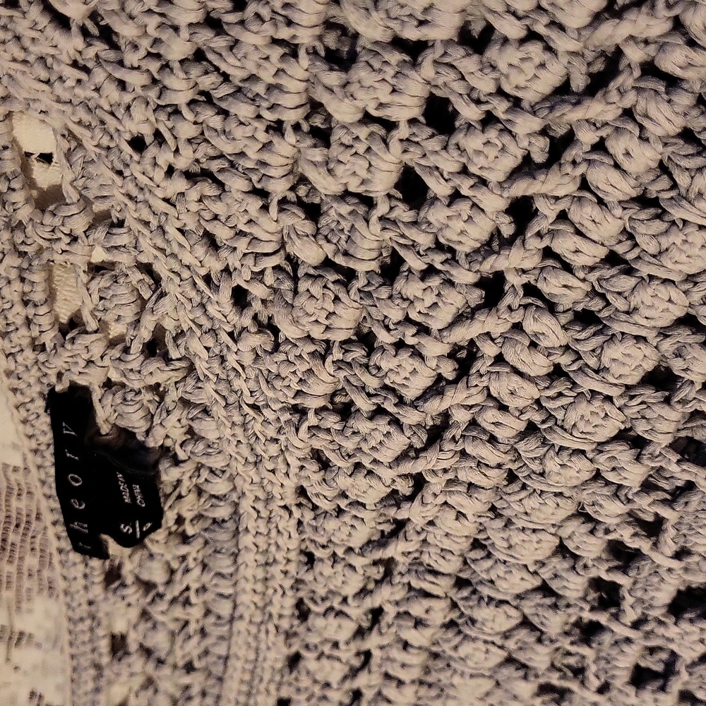 Theory Small Gray Pullover Sweater - image 3